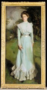 Portrait Of Miss Isabella Nairn by Harrington Mann
