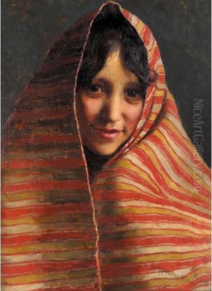 A Roman Flower Girl - view 1