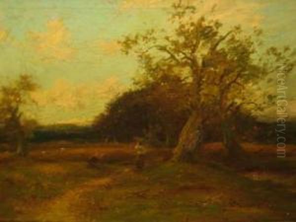 Faggot Gatherers And Sheep In A Landscape - view 1