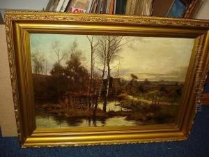 English Village Scene by William Manners