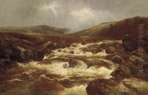 A River In Full Spate by William Manners