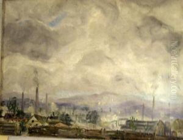 Landscape In Hungary With Chimneys - view 1