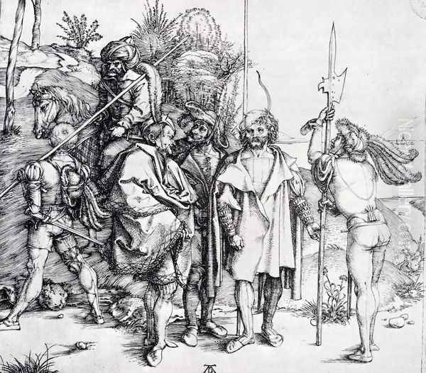 Five Lansquenets And An Oriental On Horseback - view 1