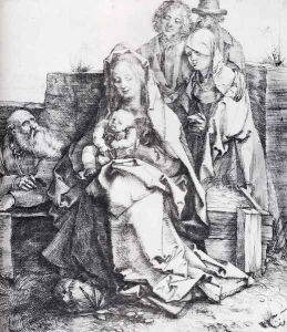 The Holy Family With St John The Magdalen And Nicodemus by Albrecht Durer