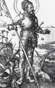 St George On Foot by Albrecht Durer