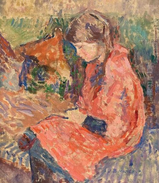 Girl Reading - view 1