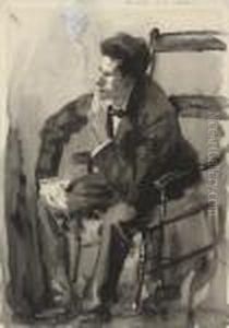 Study Of A Man, Seated In A Chair