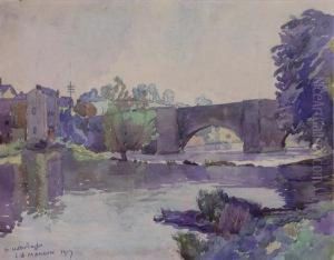 River Landscape, Ludlow by James Bolivar Manson