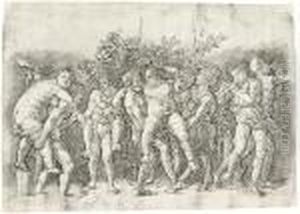 Bacchanal With Silenus by Andrea Mantegna
