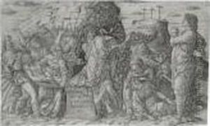 The Entombment (bartsch 3; Hind 2, Washington Cat. 70) by Andrea Mantegna