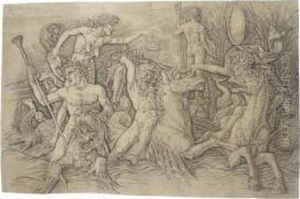 Battle Of The Sea Gods: Left Half (hind V, P. 15, 5)