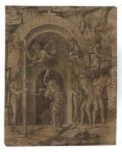 Descent To Hell by Andrea Mantegna