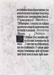 Pages Of Marginal Drawings For Emperor Maximilian's Prayer Book (Pic1)