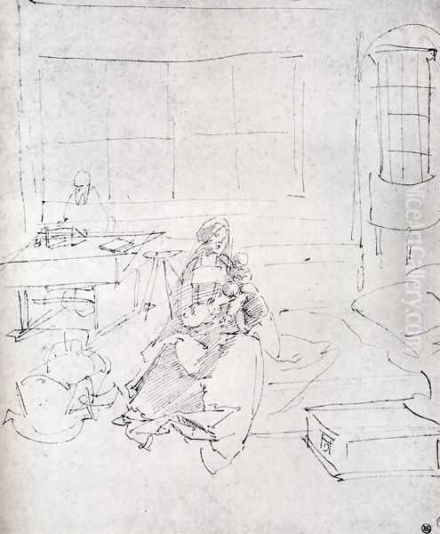 The Holy Family In A Room - view 1