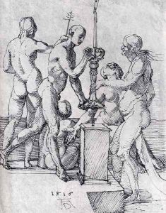 Male And Female Nudes by Albrecht Durer