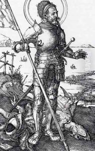 St. George On Foot by Albrecht Durer