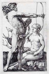 Apollo And Diana by Albrecht Durer