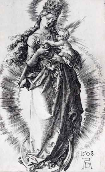 The Virgin On The Crescent With A Crown Of Stars (Second State) - view 1