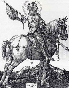 St. George On Horseback by Albrecht Durer