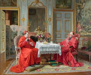 Koffie Onder De Twee Kardinalen by Victor Marais-Milton