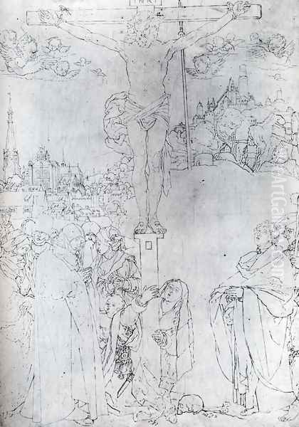 Crucifixion With Many Figures - view 1