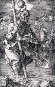 St. Christopher Facing To The Right by Albrecht Durer