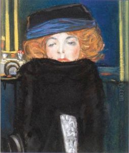 Portrait Of A Lady With A Scarf Portrait Of A Lady With A Scarf