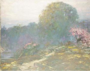 Cherry Trees In A Landscape