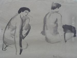 Deux Nus by Jules Oury, Dit Marcel-Lenoir