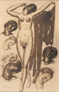 Etude De Femme Nue by Jules Oury, Dit Marcel-Lenoir