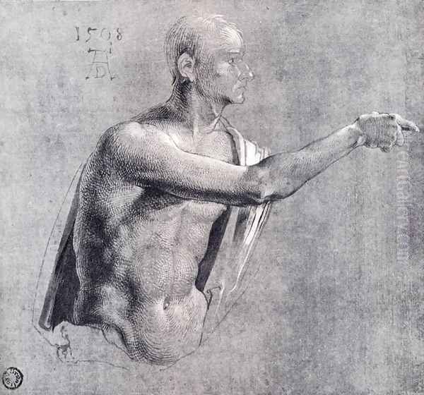 Male Nude, Half Length - view 1