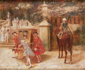 Carreta. En El Parque by Vicente March y Marco