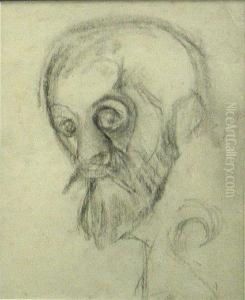 Nue Couchee; Study Of Two Heads; Auto-portrait(3)