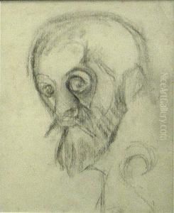 Nue Couchee; Two Studies Of Heads;auto-portrait (3)