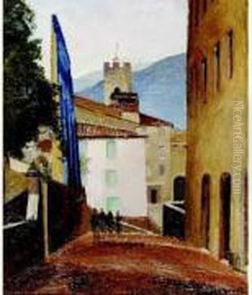 Personnages Dans Un Village Basque - view 1