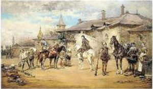Cavalieri (cavaliers' Halt) by Ludovico Marchetti