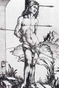 St. Sebastian At The Column