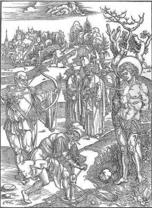 Martyrdom of St Sebastian by Albrecht Durer