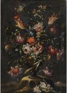 Natura Mortacon Vaso Di Fiori by Elisabetta Marchioni