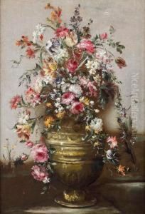 Natura Morta Di Fiori In Un Vaso by Elisabetta Marchioni