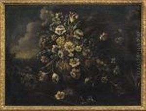 Bouquet De Fleurs Dans Un Vase. by Elisabetta Marchioni