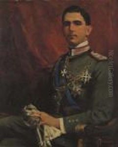 Ritratto Di Re Umberto Di Savoia by Andrea Marchisio