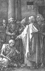St Peter and St John Healing the Cripple (No. 16) by Albrecht Durer
