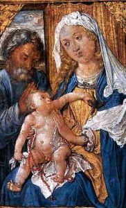 gouache Sur Parchemin Ste Famille,leipzig by Albrecht Durer