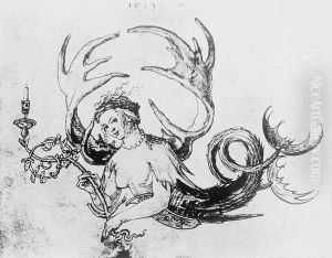 The chandelier female by Albrecht Durer