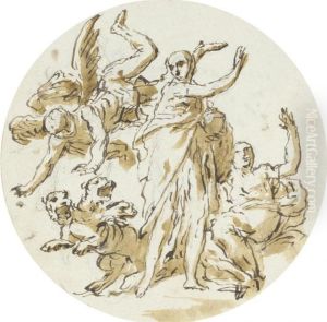 Psyche And Cerberus by Marco Marcola