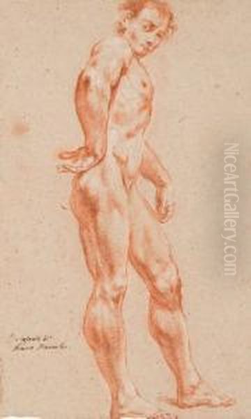 Homme Nu Vu De Profil Et Tourne Vers La Droite - view 1