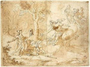 Aeneas Receiving His Armour From Venus