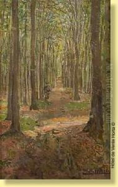 Promeneur Dans L'allee - view 1