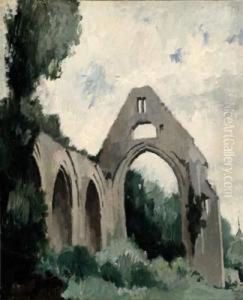 Le Prieure A Beaumont Le Roger (eure), 1925 by Andre Mare